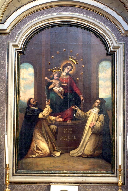 Jodice R. (1942), Madonna del rosario in olio su tela