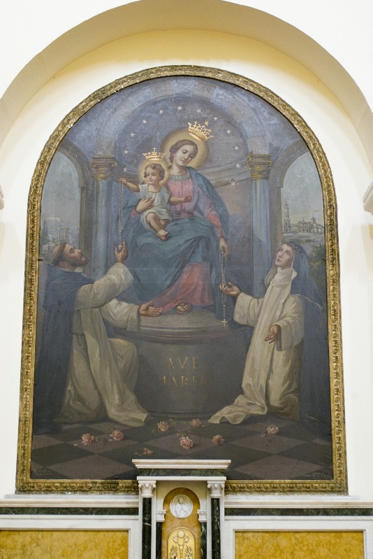 Colonna U. (1939), Dipinto della Madonna di Pompei