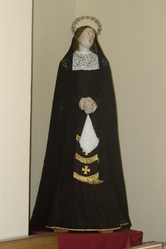 Ambito dell'Italia meridionale secc. XIX-XX, Statua della Madonna addolorata