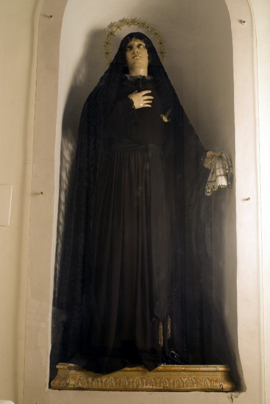 Ambito dell'Italia meridionale sec. XX, Statua della Madonna addolorata