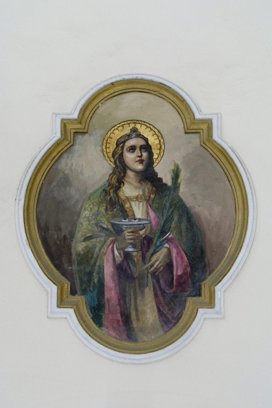 Colonna U. (1940), Dipinto murale di Santa Lucia