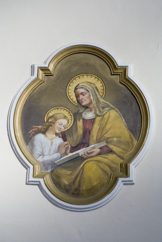 Colonna U. (1940), Dipinto murale di Sant'Anna e Maria bambina