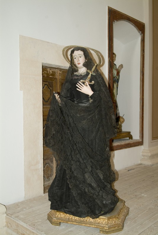 Ambito dell'Italia meridionale sec. XVIII, Statua della Madonna addolorata