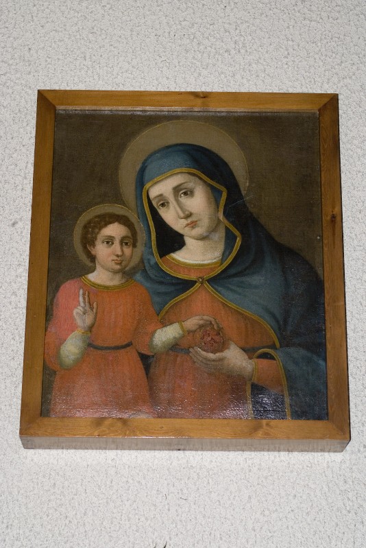 Ambito dell'Italia meridionale sec. XV, Dipinto della Madonna del fonte