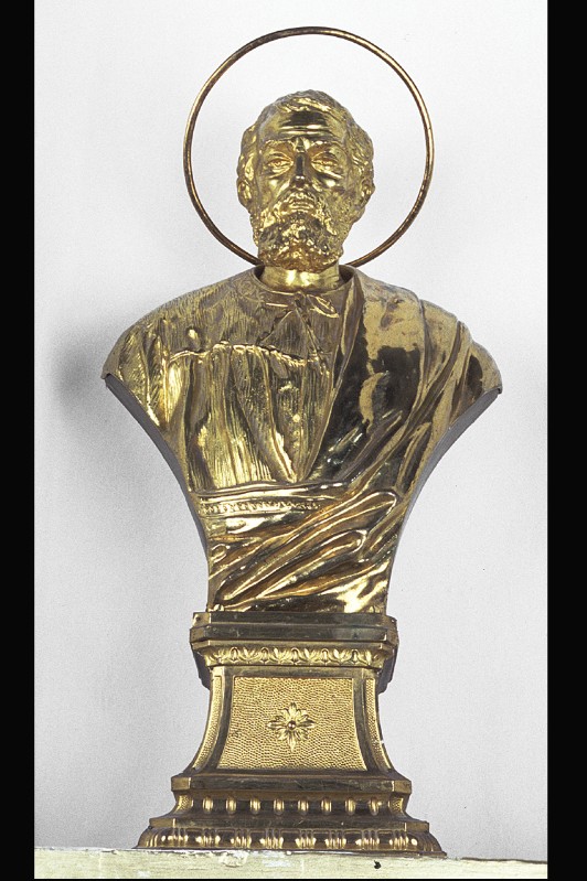 Bottega marchigiana seconda metà sec. XIX, Busto di San Marcello Papa