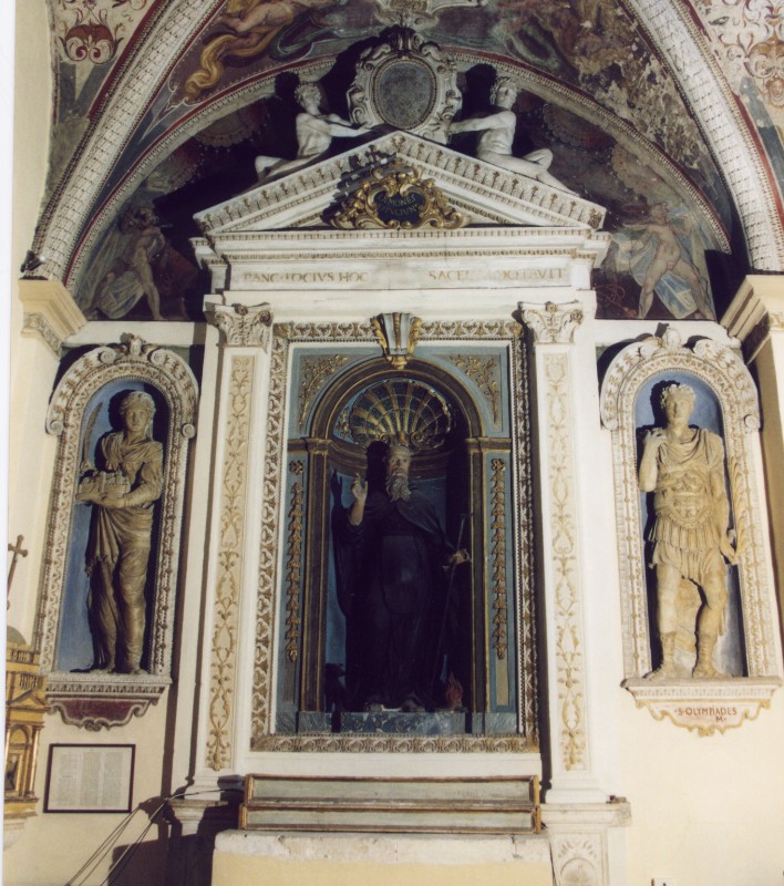 Ambito umbro sec. XVI, Mostra di altare di Sant'Antonio abate