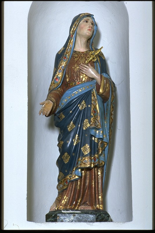 Ambito toscano sec. XIX, Statua Santa Giustina