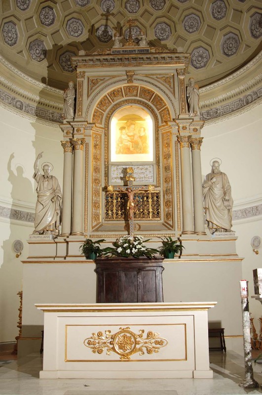 Biscarini N. sec. XIX, Altare maggiore con l'effige della Madonna dei portenti