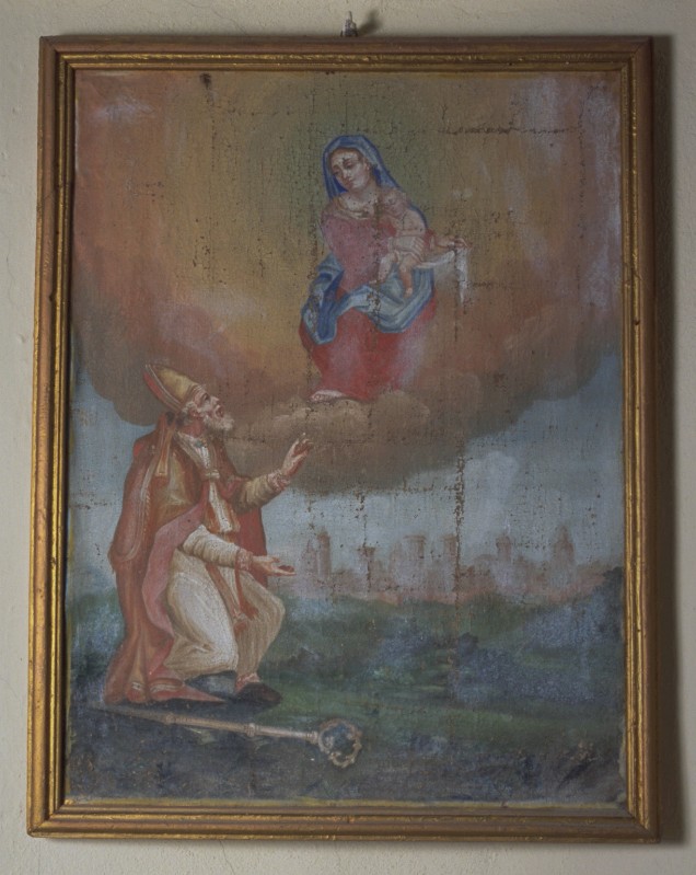 Ambito reggiano sec. XVIII, Madonna della Ghiara con San Prospero