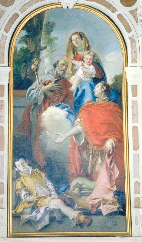 Tiepolo Giandomenico (1750), Sant'Osvaldo implora la guarigione di un giovane