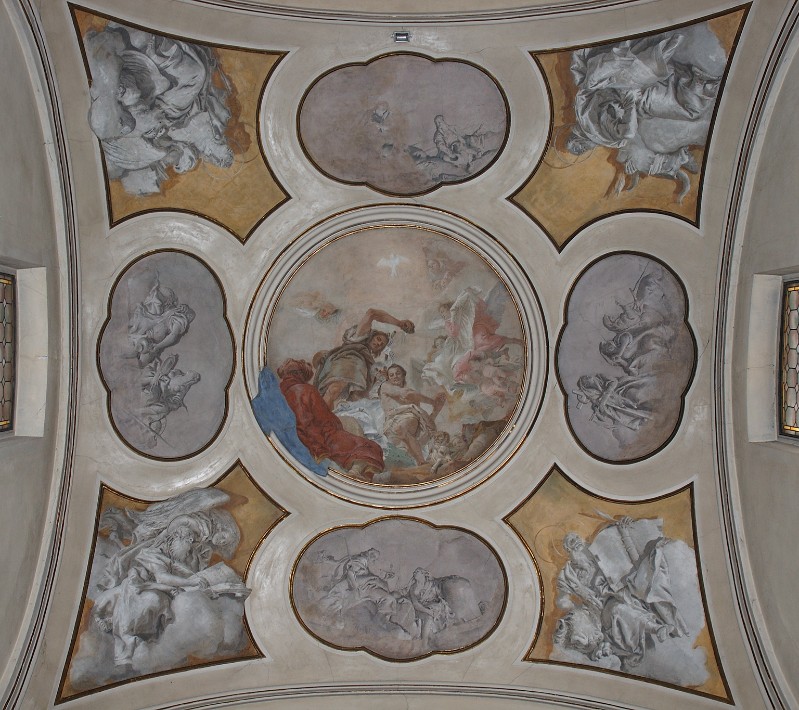 Tiepolo Giandomenico (1758), Soffitto dipinto del presbiterio