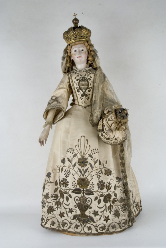 Ambito dell'Italia meridionale sec. XIX, Statua della Madonna del rosario