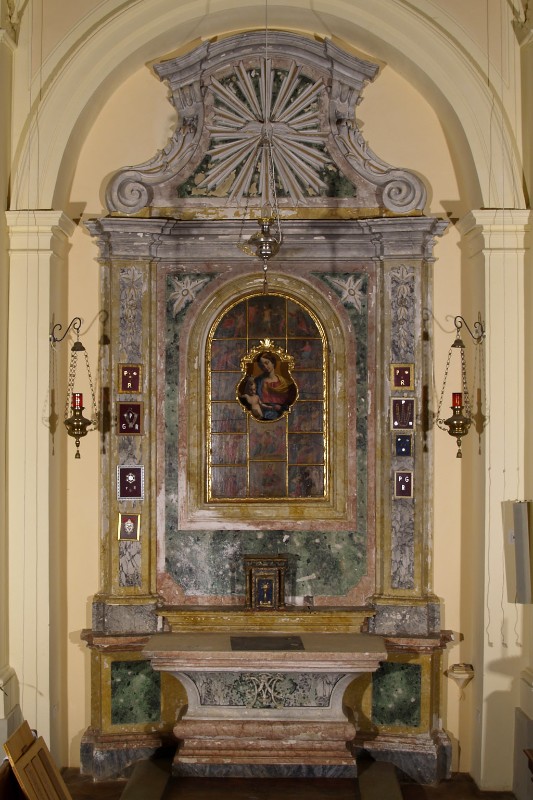 Maestranze faentine (1778), Altare laterale della Madonna del rosario