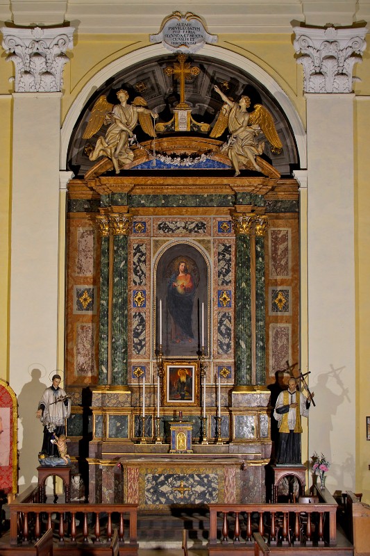 Maestranze romagnole sec. XVII, Altare laterale del Sacro Cuore di Gesù