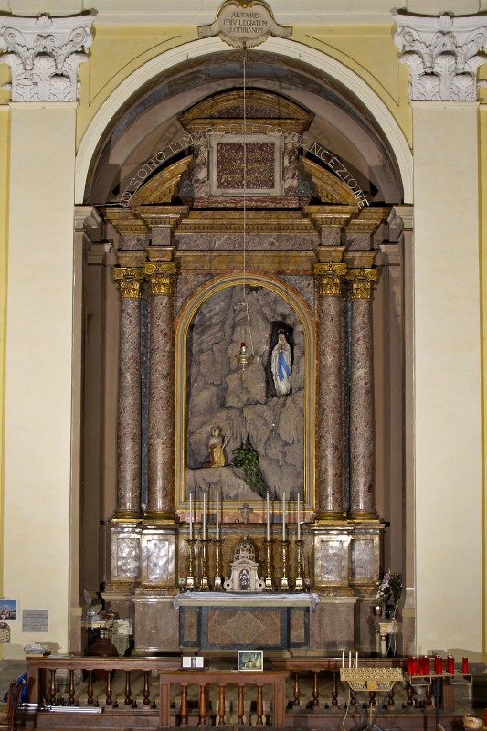 Maestranze romagnole sec. XVII, Altare laterale della Madonna di Lourdes