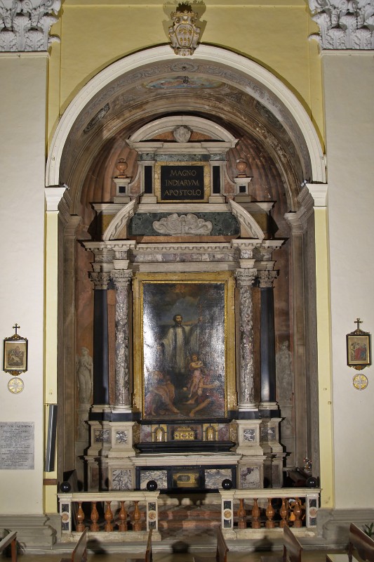 Maestranze romagnole sec. XVII, Altare laterale di San Francesco Saverio