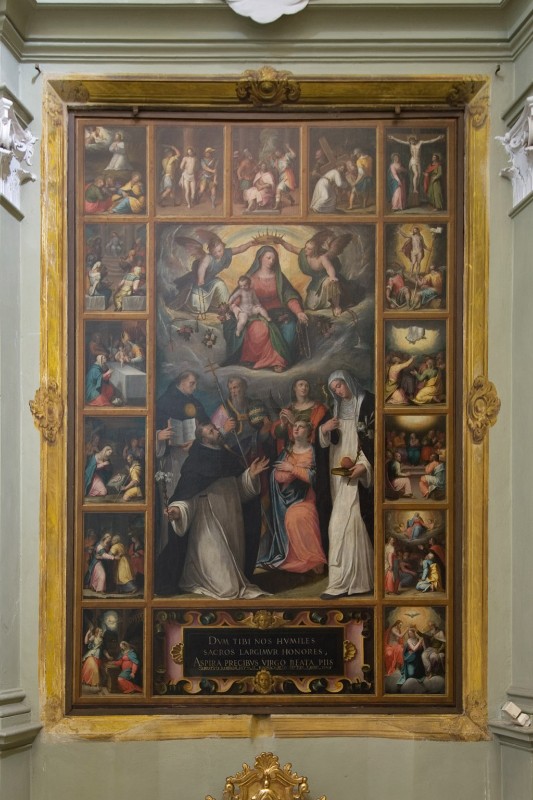 Ramenghi G. B. (1585), Pala d'altare della Madonna del rosario