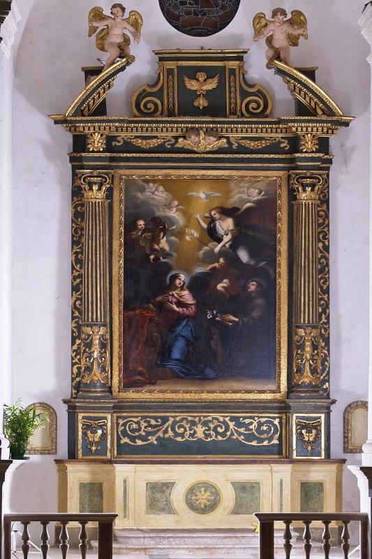 Maestranze romagnole sec. XVIII, Altare laterale dell'Annunziata