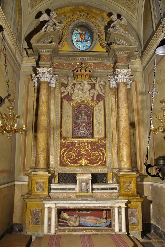 Maestranze romagnole sec. XVIII, Altare laterale della Madonna del popolo