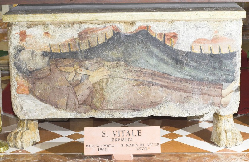 Bottega umbra sec. XIV, Sarcofago di San Vitale