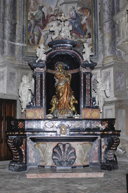 Bottega ticinese sec. XVIII, Altare della Madonna assunta