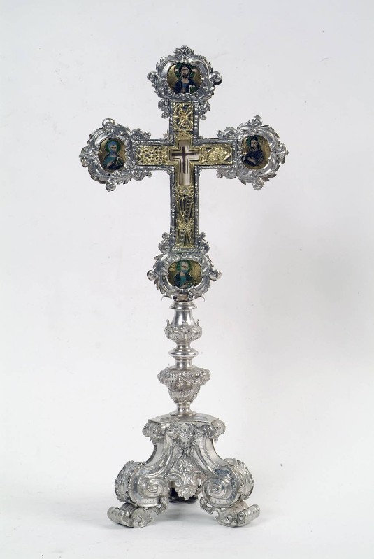 Bottega astigiana sec. XVII, Reliquiario a croce