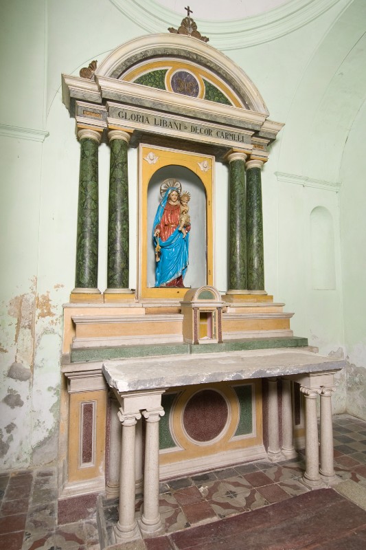 Maestranze romagnole sec. XX, Altare laterale della Madonna del Carmelo