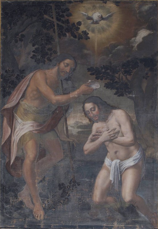 Ambito lombardo sec. XVI, Battesimo di Gesù Cristo