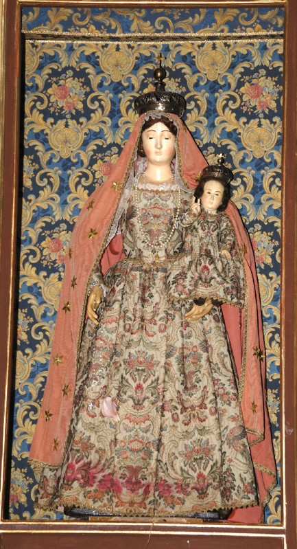 Artigianato laziale sec. XVIII, Statua con la Madonna del Rosario