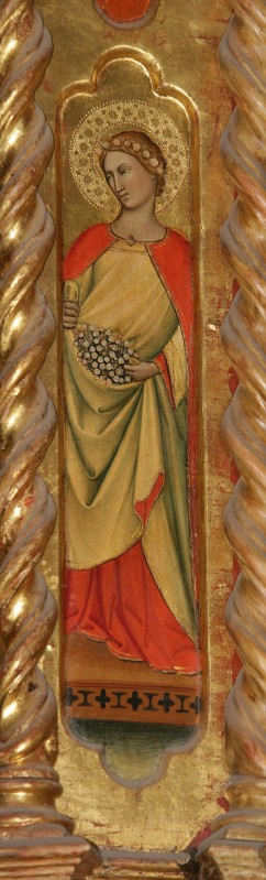 Lorenzo di Niccolò di Martino sec. XIV, Santa con mazzo di fiori