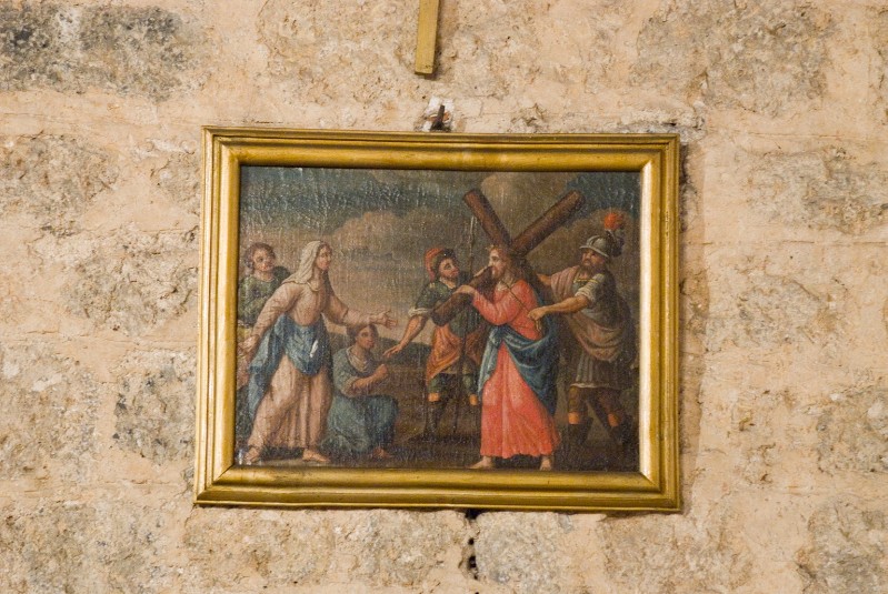 Bottega camaiorese sec. XIX, Via Crucis in olio su tela 4/14