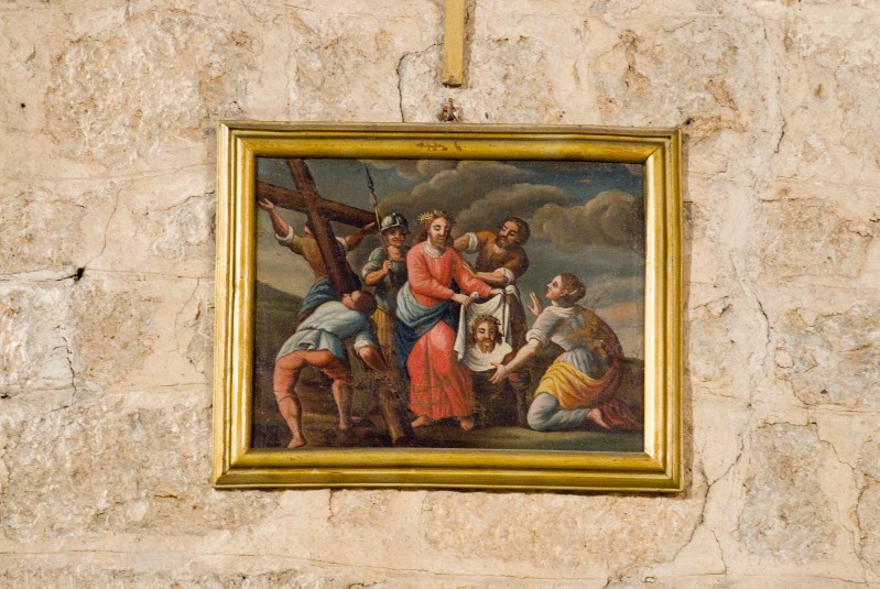 Bottega camaiorese sec. XIX, Via Crucis in olio su tela 2/14