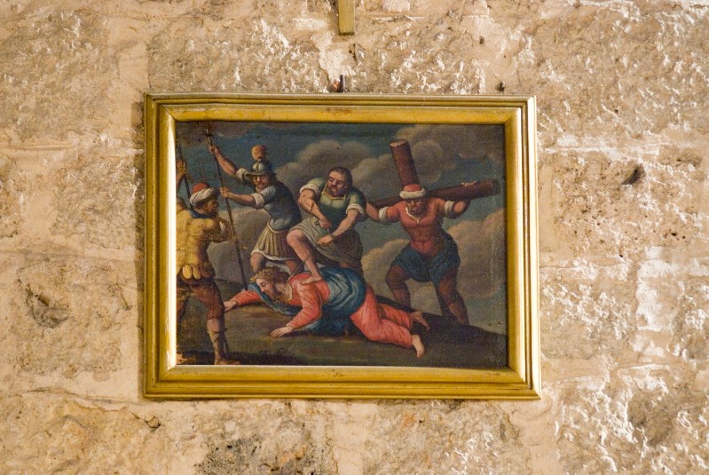 Bottega camaiorese sec. XIX, Via Crucis in olio su tela 13/14