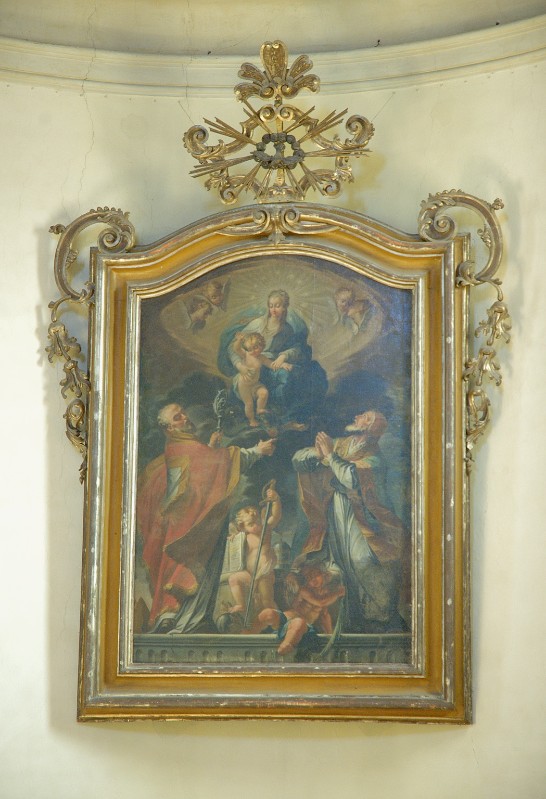 Ambito parmense sec. XVIII, Madonna con Gesù Bambino e Santi