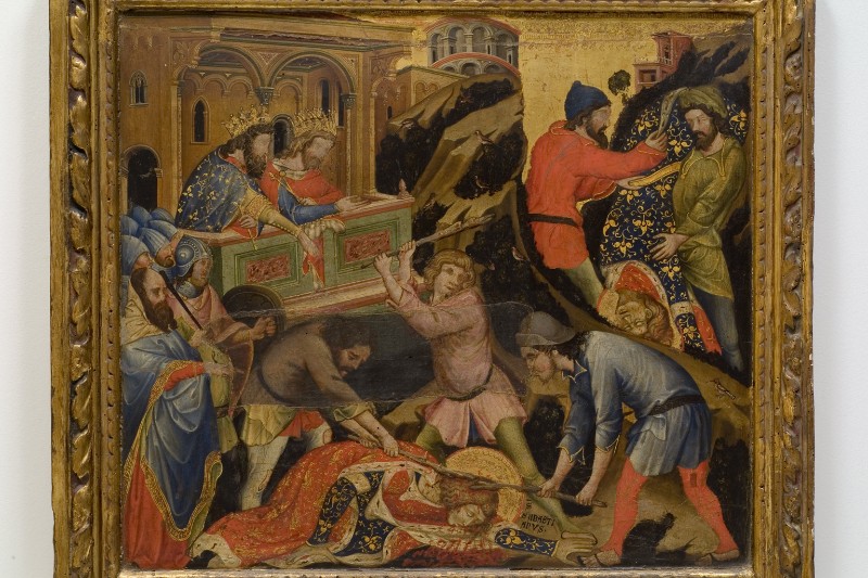 Semitecolo N. (1367), San Sebastiano bastonato a morte