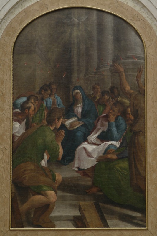 Dal Ponte J. (1551), Discesa dello Spirito Santo sugli apostoli e la Madonna