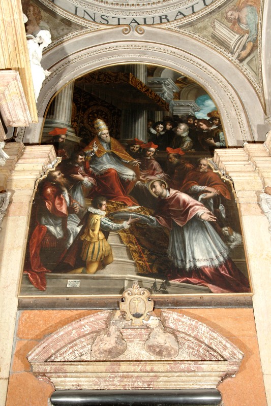Bissoni G. B. (1622), San Carlo Borromeo davanti a papa Clemente VIII