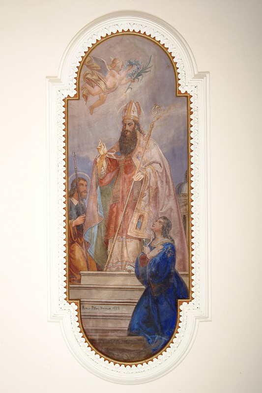 Pittaco R. (1873), San Donato di Arezzo con San Giacomo e Sant'Apollonia