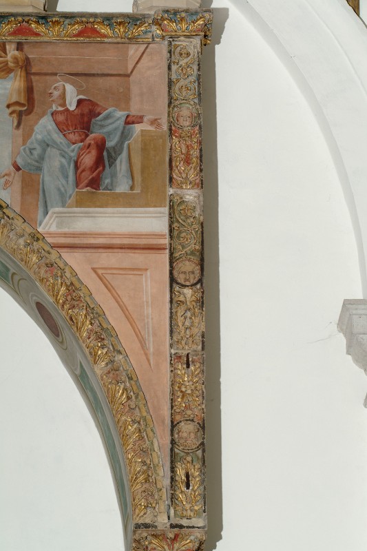 Bottega veneta (1417), Festone con mascheroni a destra