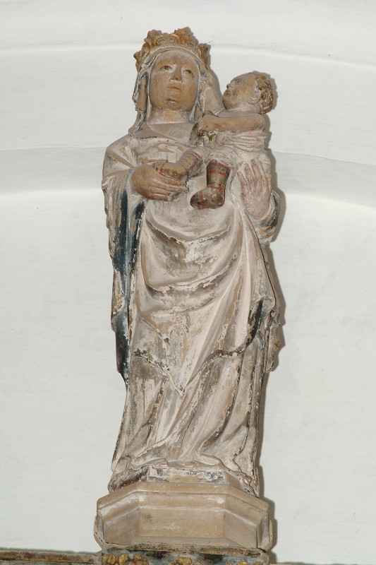 Bottega veneta sec. XIV, Madonna con Gesù Bambino del monumento Zabarella