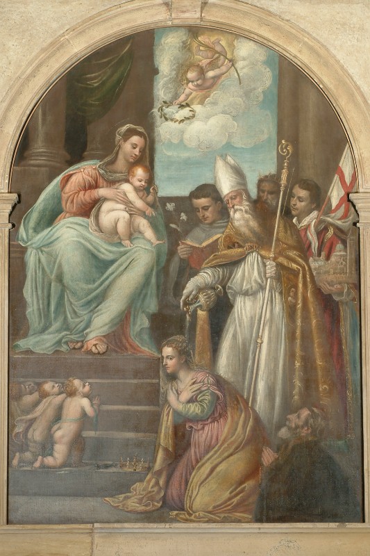 Attribuito a Dall'Arzere S. (1559), Battesimo di Santa Giustina