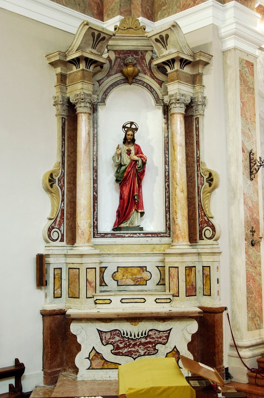 Bottega di Sartori A. G. terzo quarto sec. XVIII, Altare del Sacro Cuore