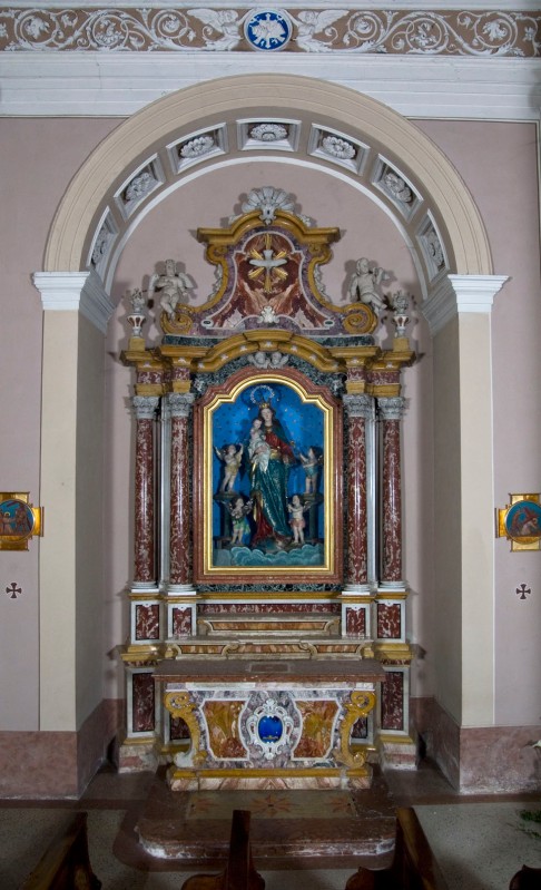 Maestranze bresciane metà sec. XVIII, Altare laterale del rosario