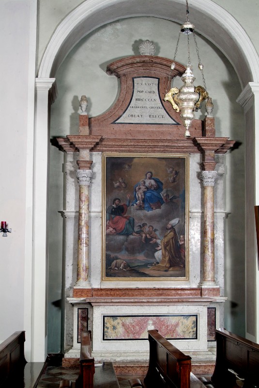Maestranze padovane (1855), Altare laterale di S. Rocco