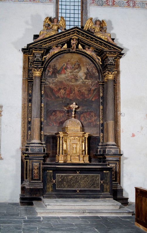 Bottega trentina secondo quarto sec. XVII (?), Altare laterale del Suffragio