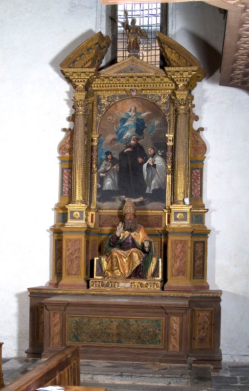 Bottega trentina sec. XVI-XVII, Altare di S. Antonio abate