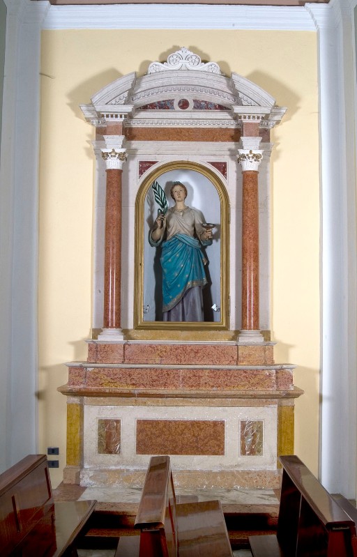 Maestranze trentine metà sec. XIX, Altare laterale di S. Lucia