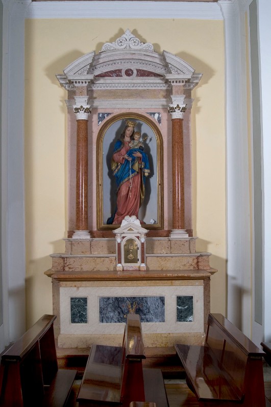 Maestranze trentine metà sec. XIX, Altare laterale della Madonna