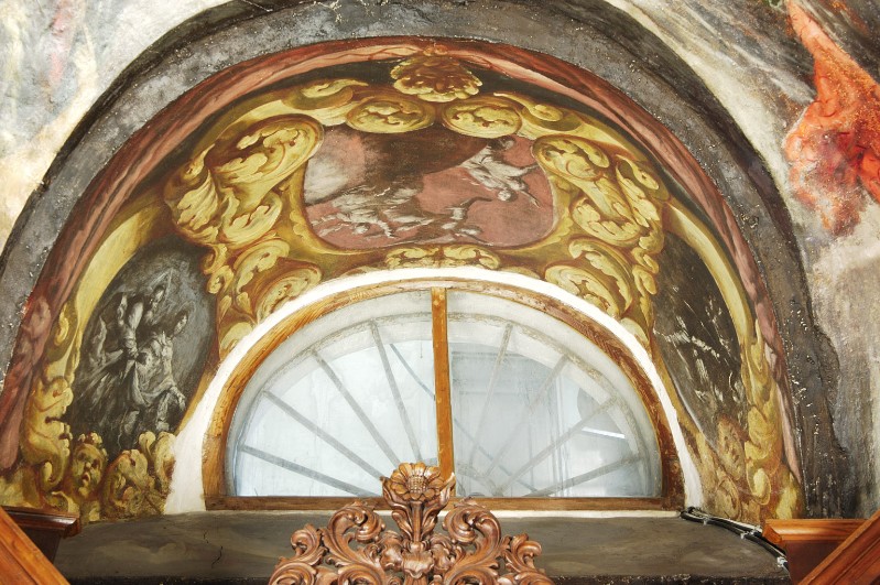 Ambito bresciano seconda metà sec. XVII, Dipinto murale a tre tondi