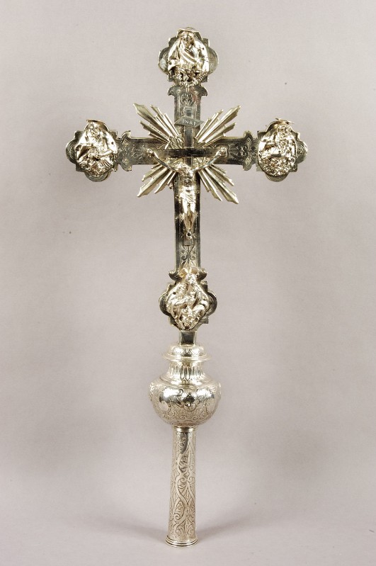 Bottega veneziana metà sec. XVII, Croce astile